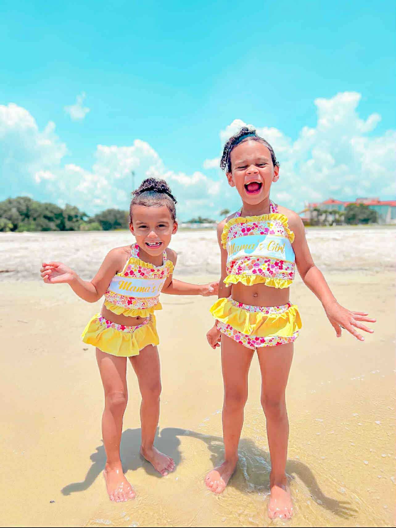 Mamas girl floral two piece Swimsuit