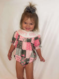Smocked hunting daddys girl romper