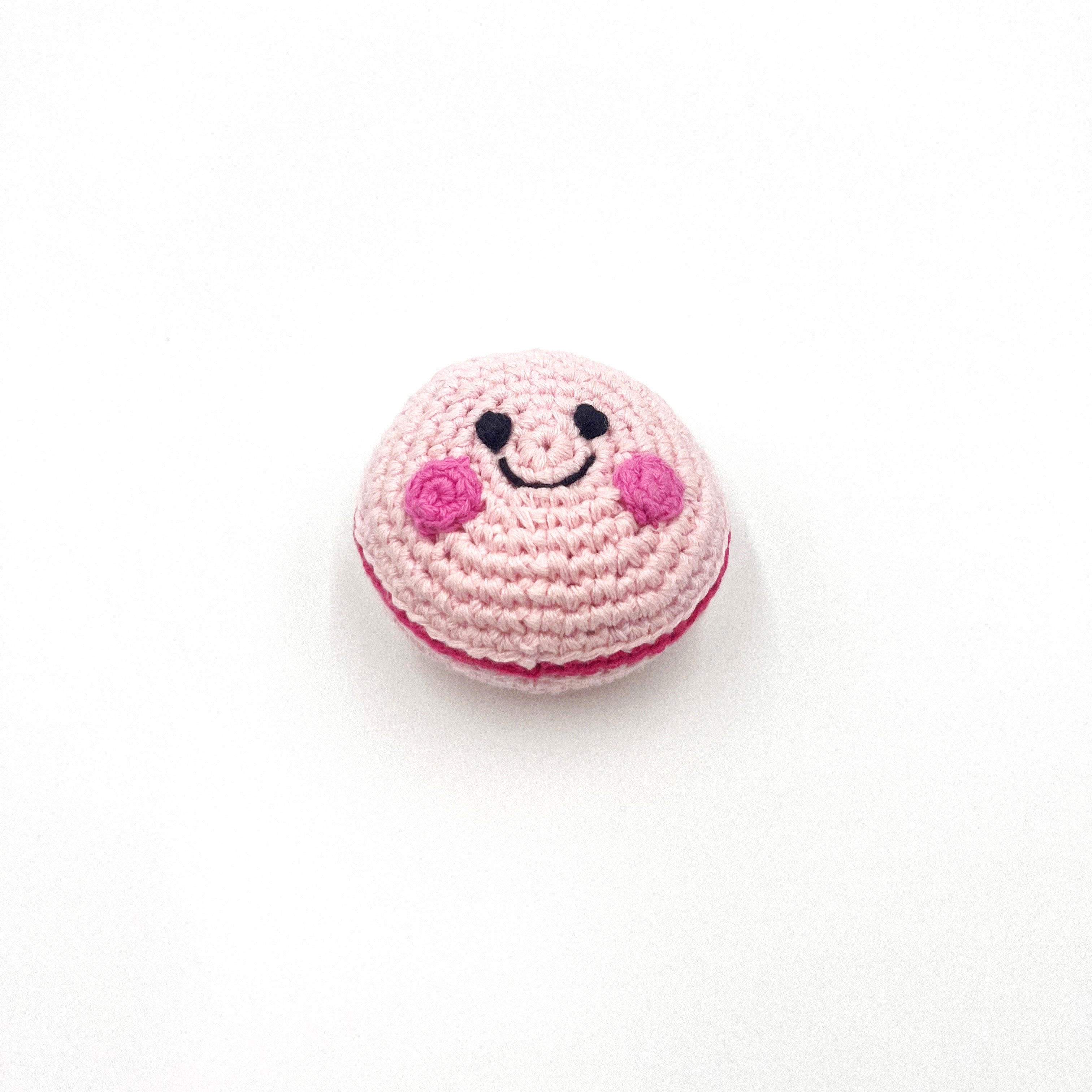 Friendly Macaron Cookie Rattle