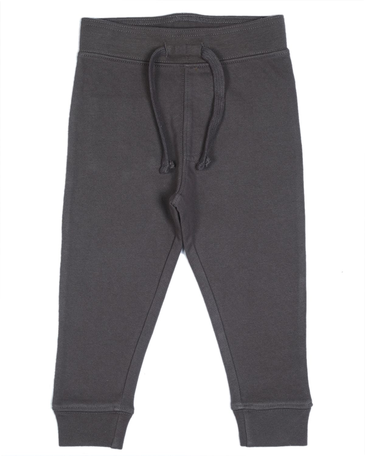 Kids Solid Fleece Lined Jogger Pants - Coal