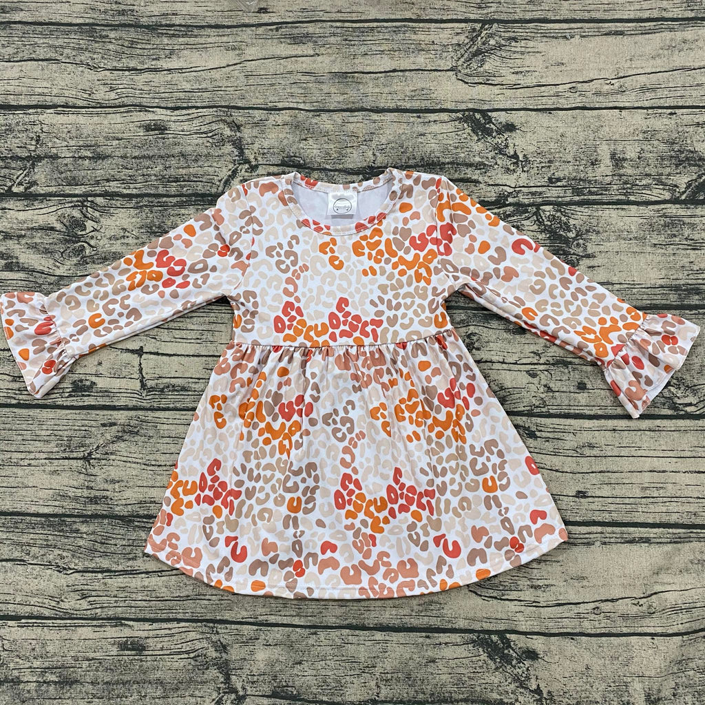 Fall Leopard bell sleeve dress