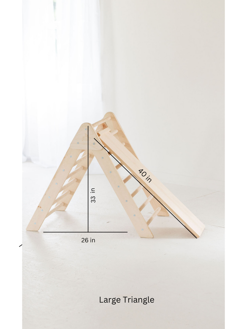 Flawed/Discounted Large Wooden climbing triangle
