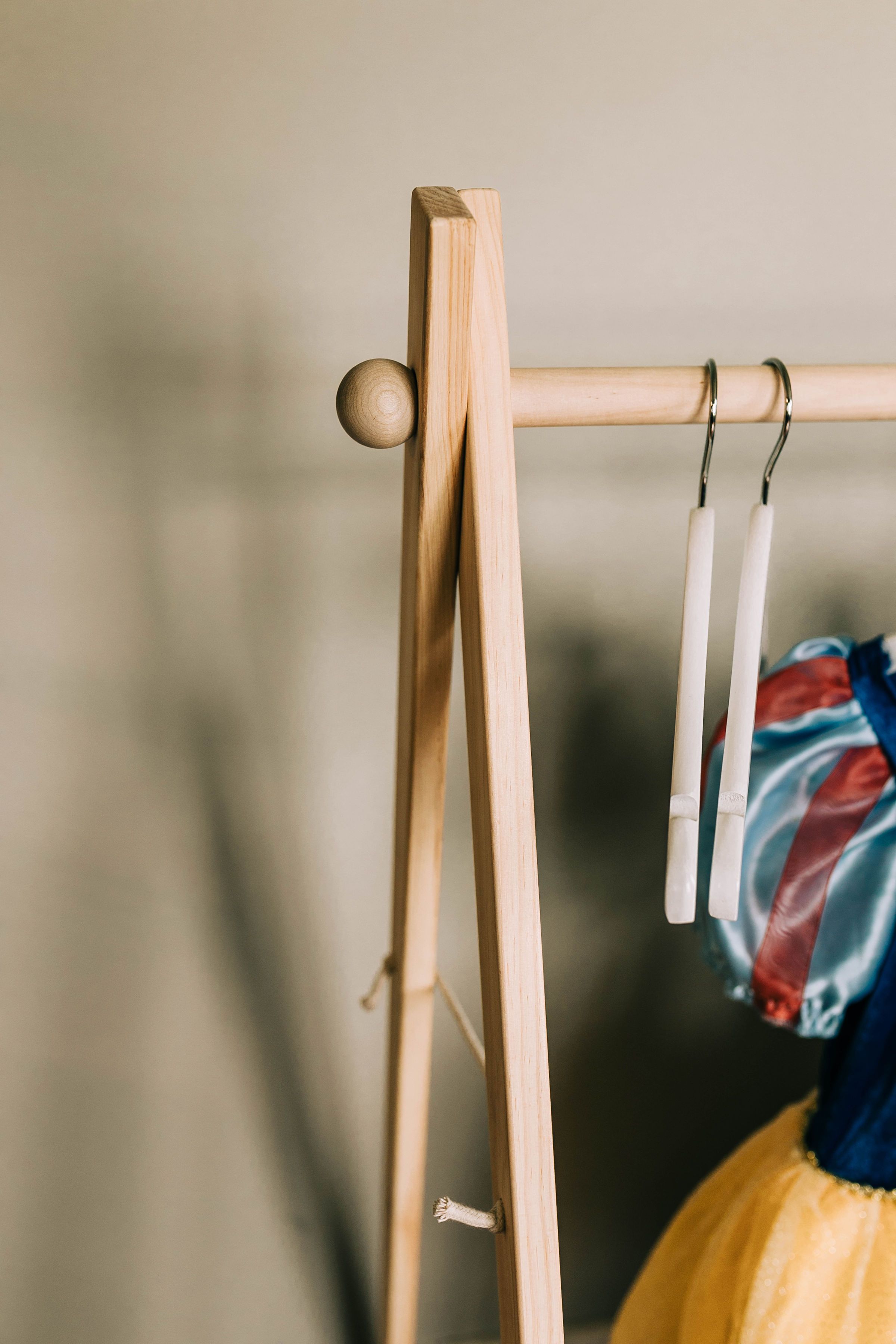 DISCOUNTED/flawed   Wooden Clothing Rack