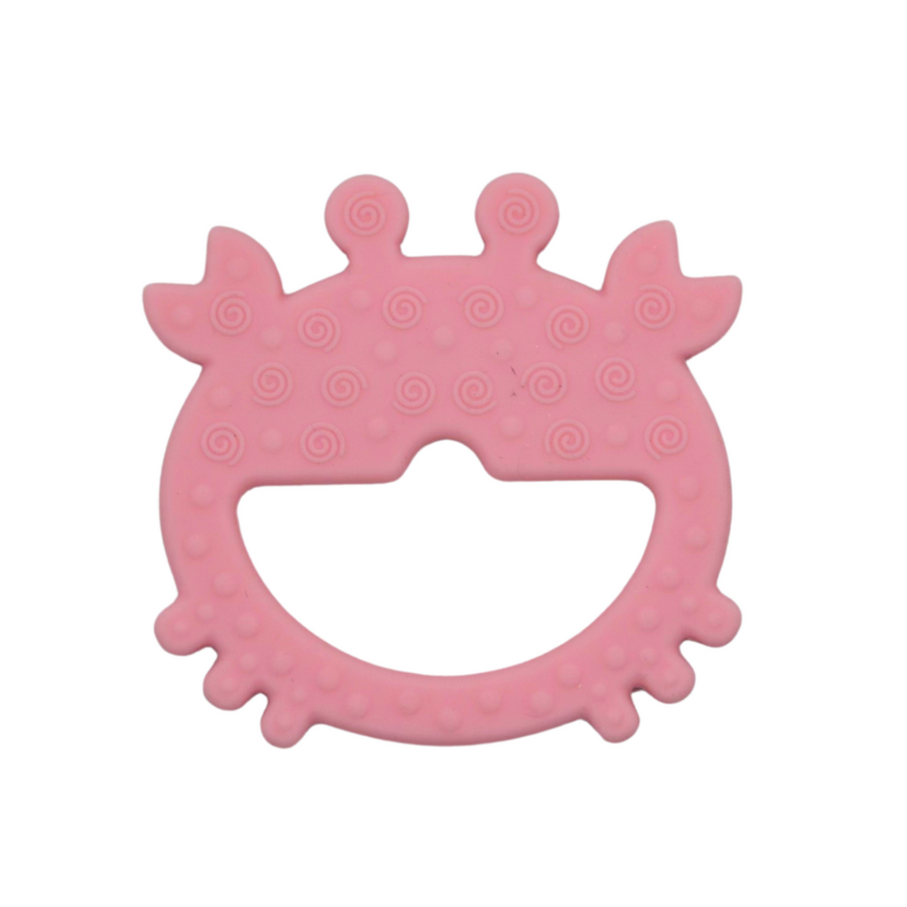 Crab Teether Set // Pink