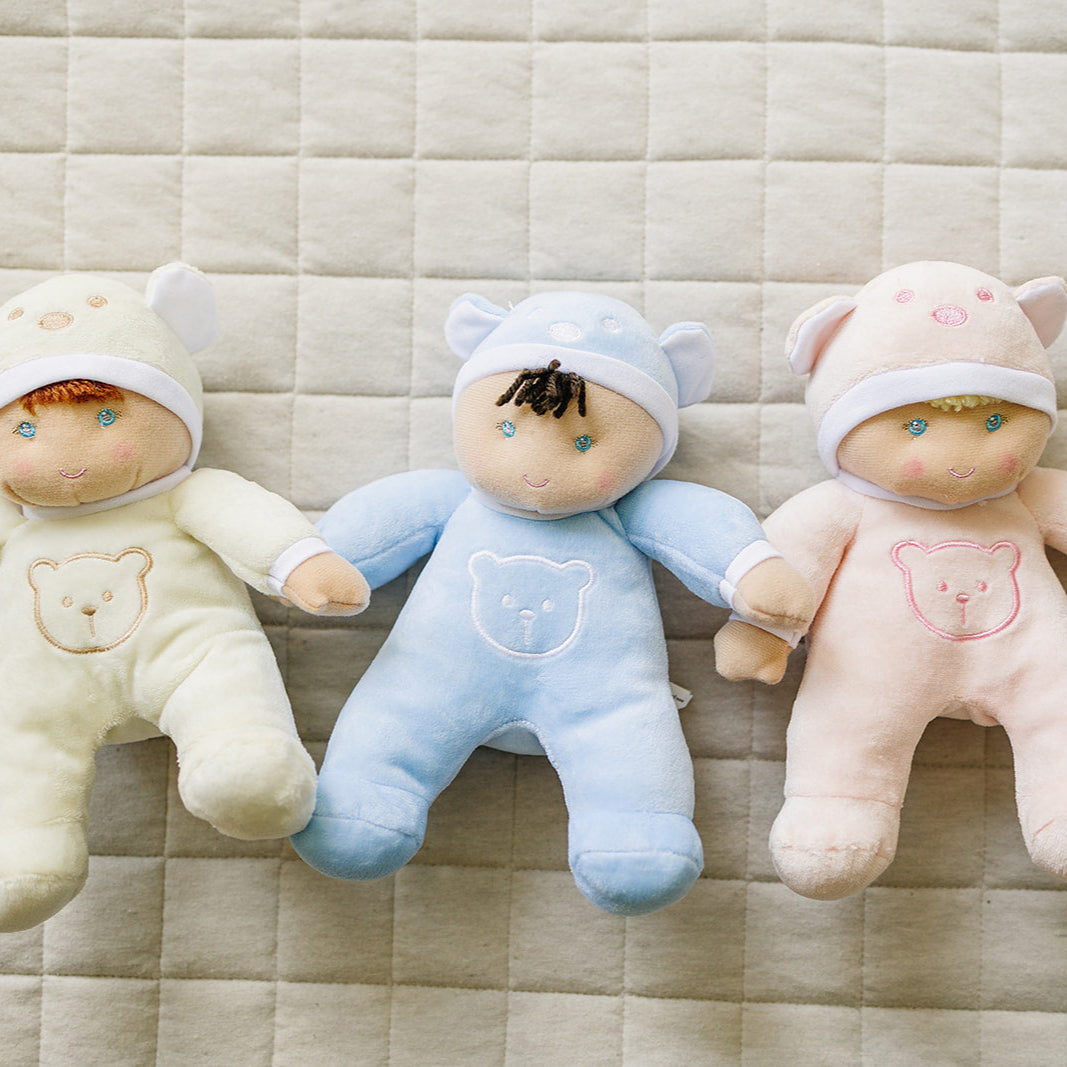 My First Baby Girl Doll in Pink with Rattle