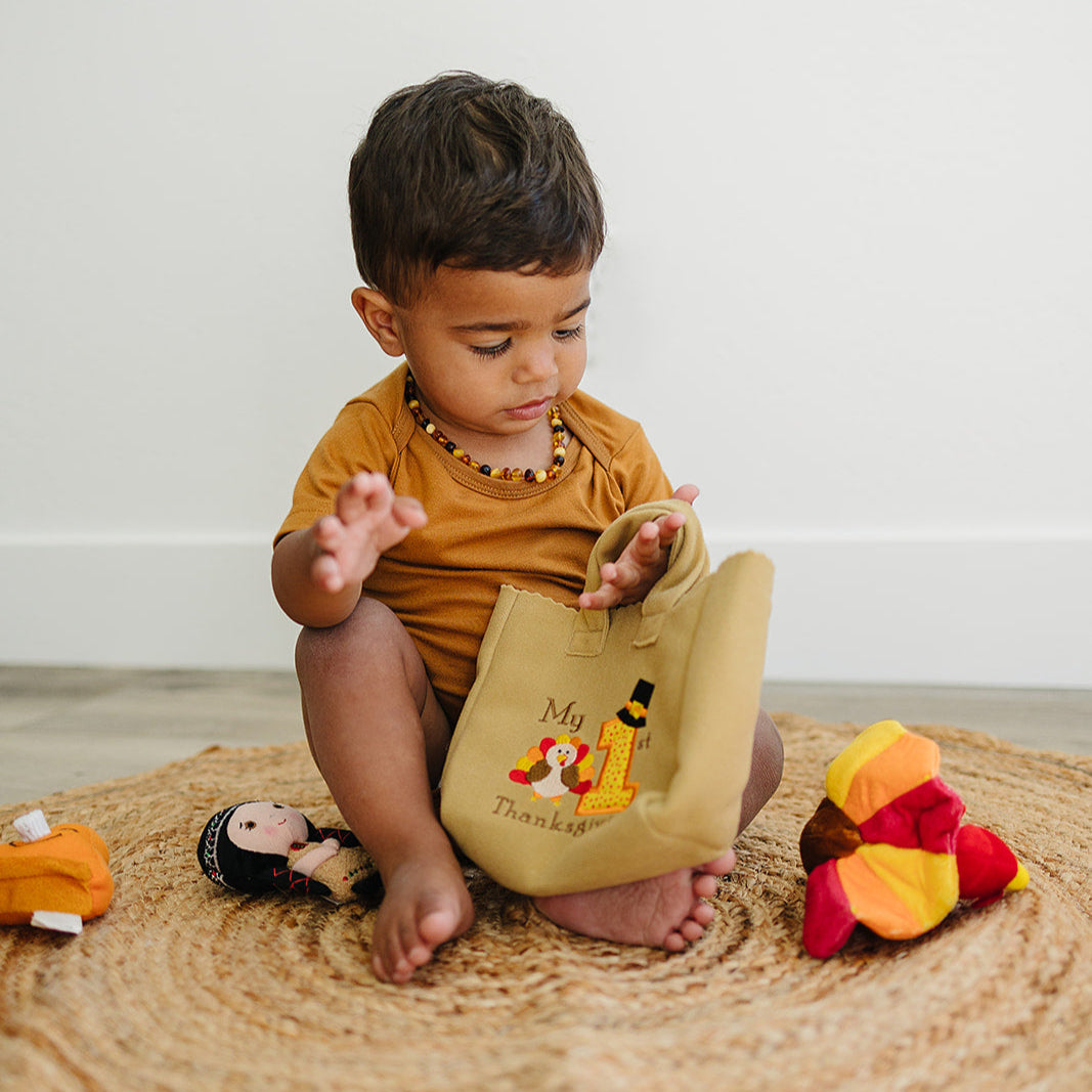 My Baby's First Thanksgiving Holiday Fill and Spill Toy Playset with 4 ct SensoryToys