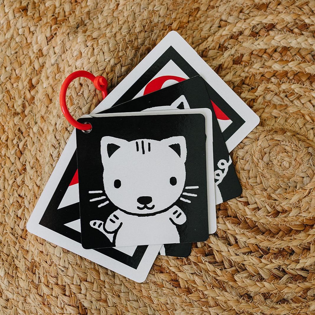 The Original, High Contrast (Black, White, Red) Flashcards for Baby