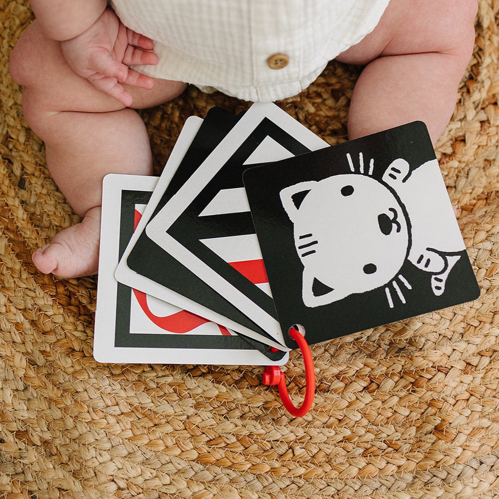 The Original, High Contrast (Black, White, Red) Flashcards for Baby