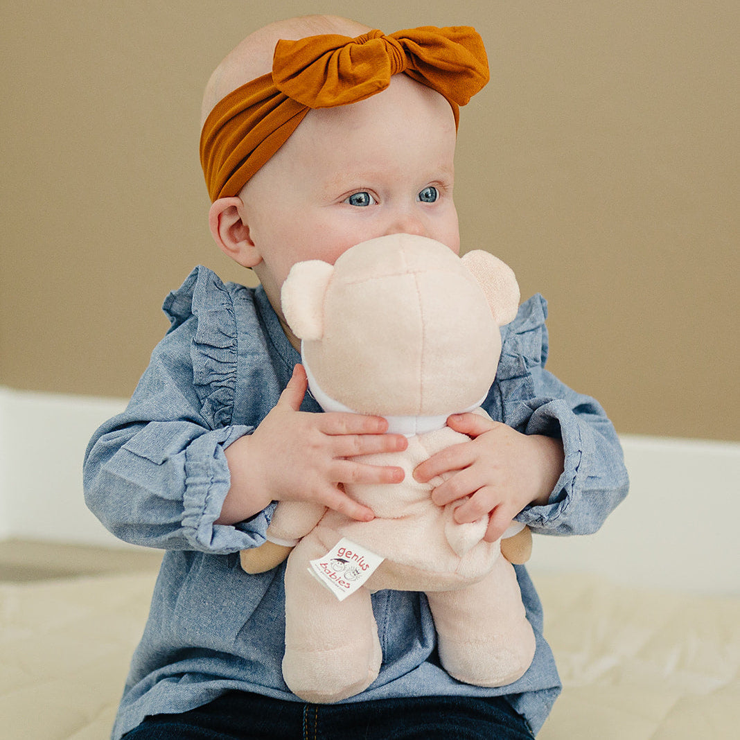 My First Baby Girl Doll in Pink with Rattle