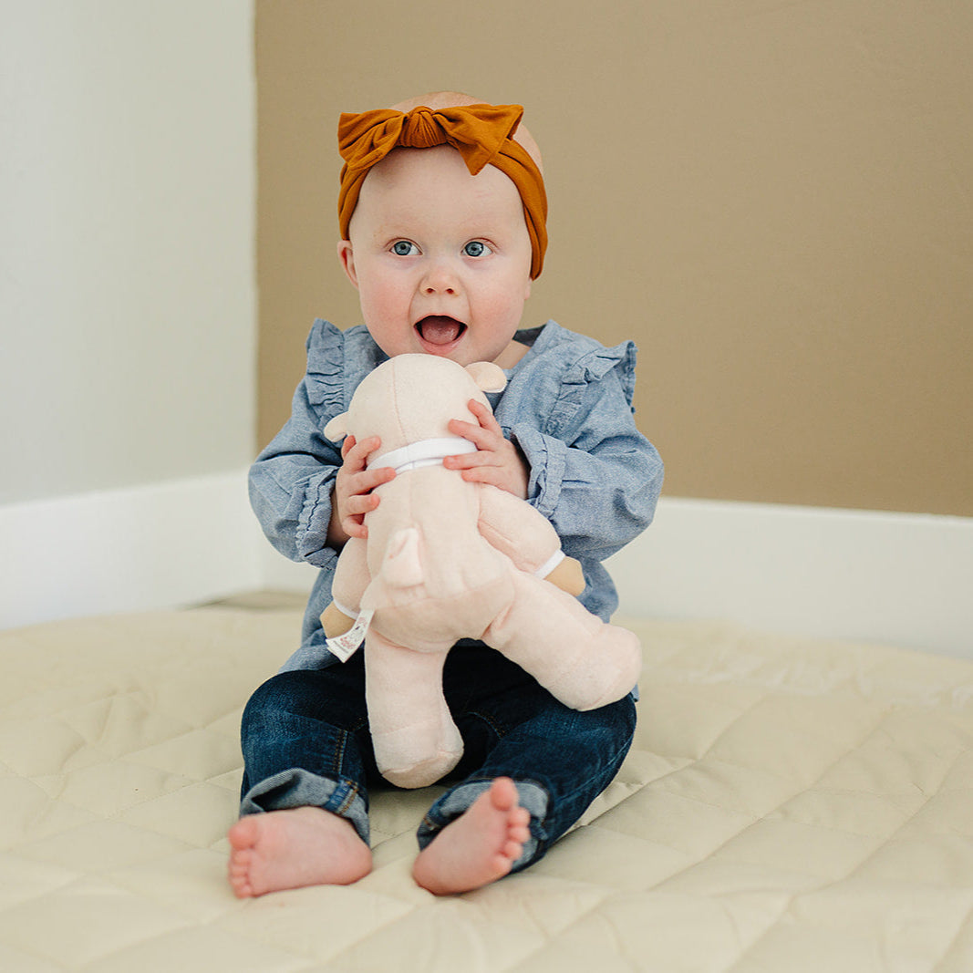 My First Baby Girl Doll in Pink with Rattle