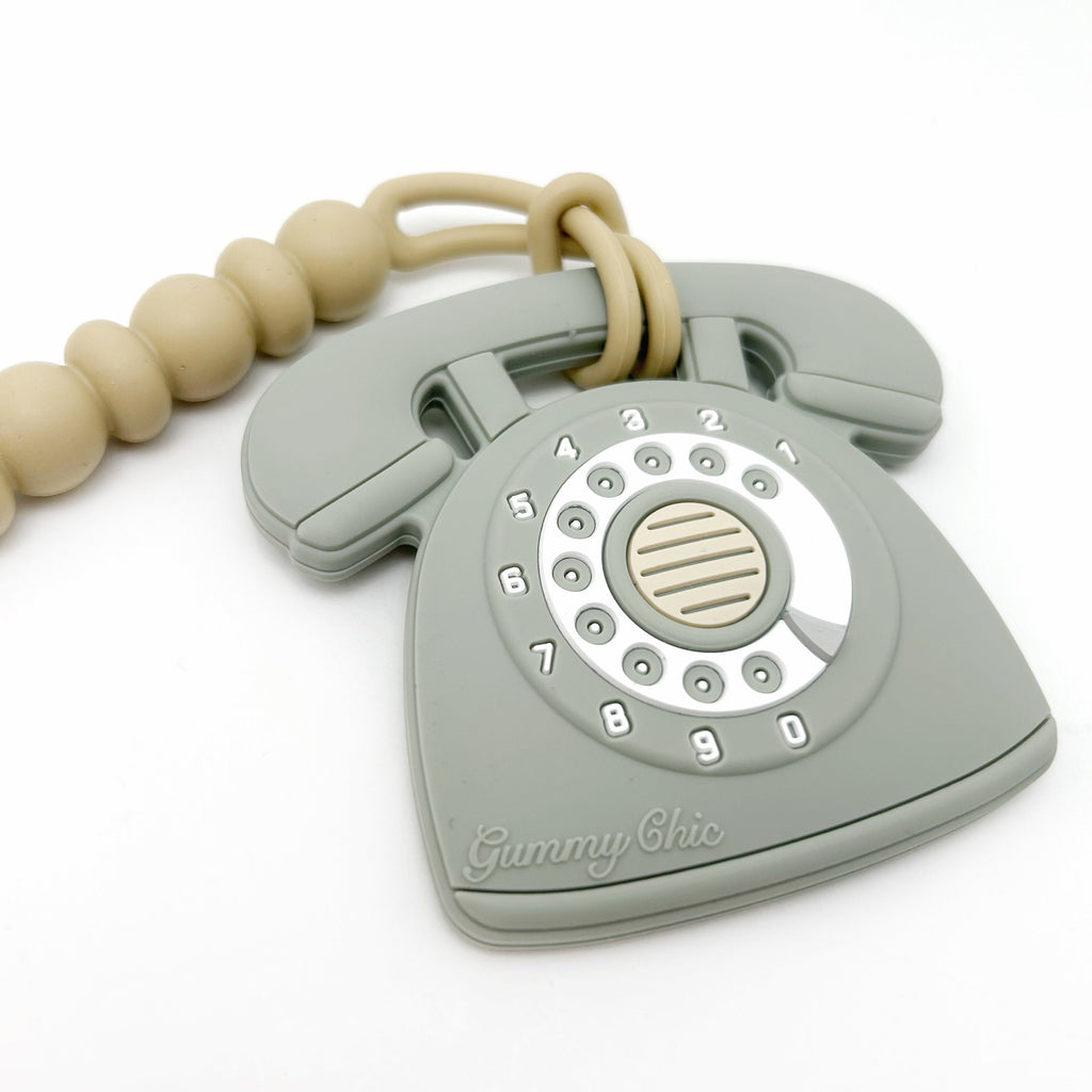 Rotary Dial Phone Sensory Pendant - Safe Chewing Fun Sensory Pendant for Kids with Anxiety
