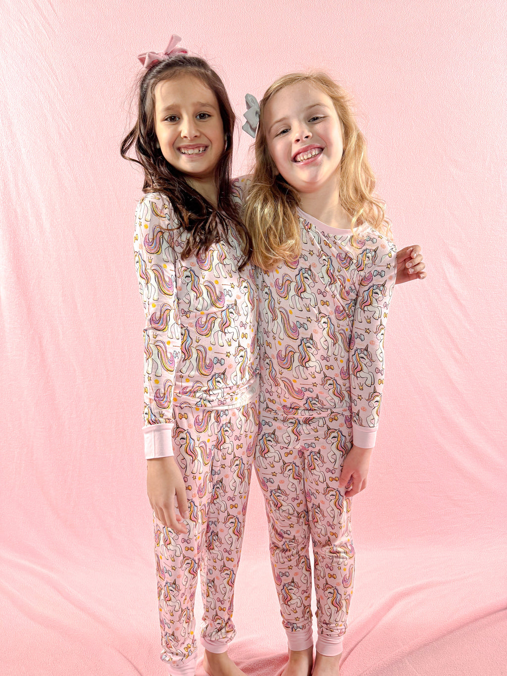 Pink Unicorn | Two-Piece Bamboo Pajama Set
