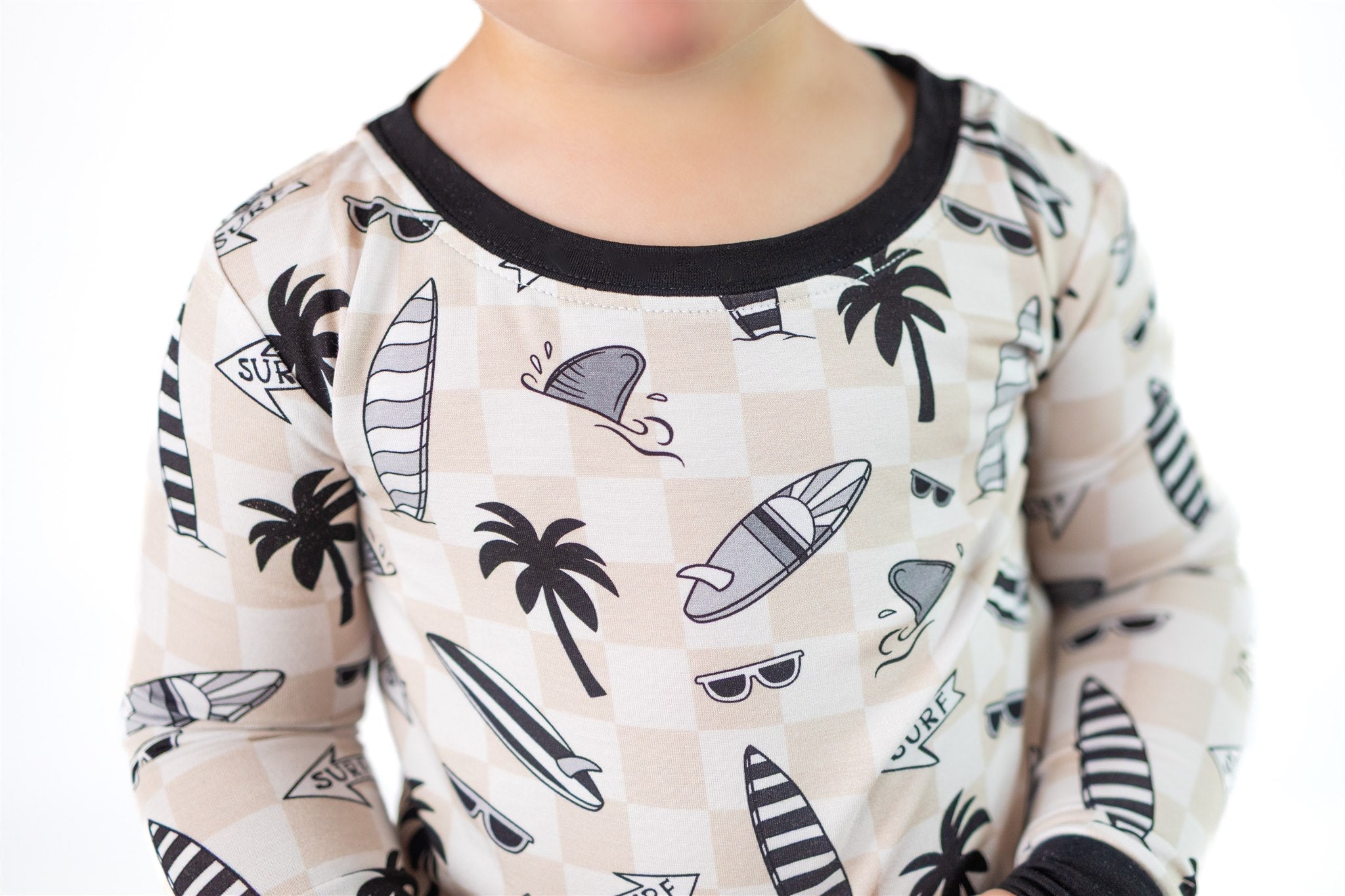 Checkered Surfboards | Two Piece Bamboo Pajama Set