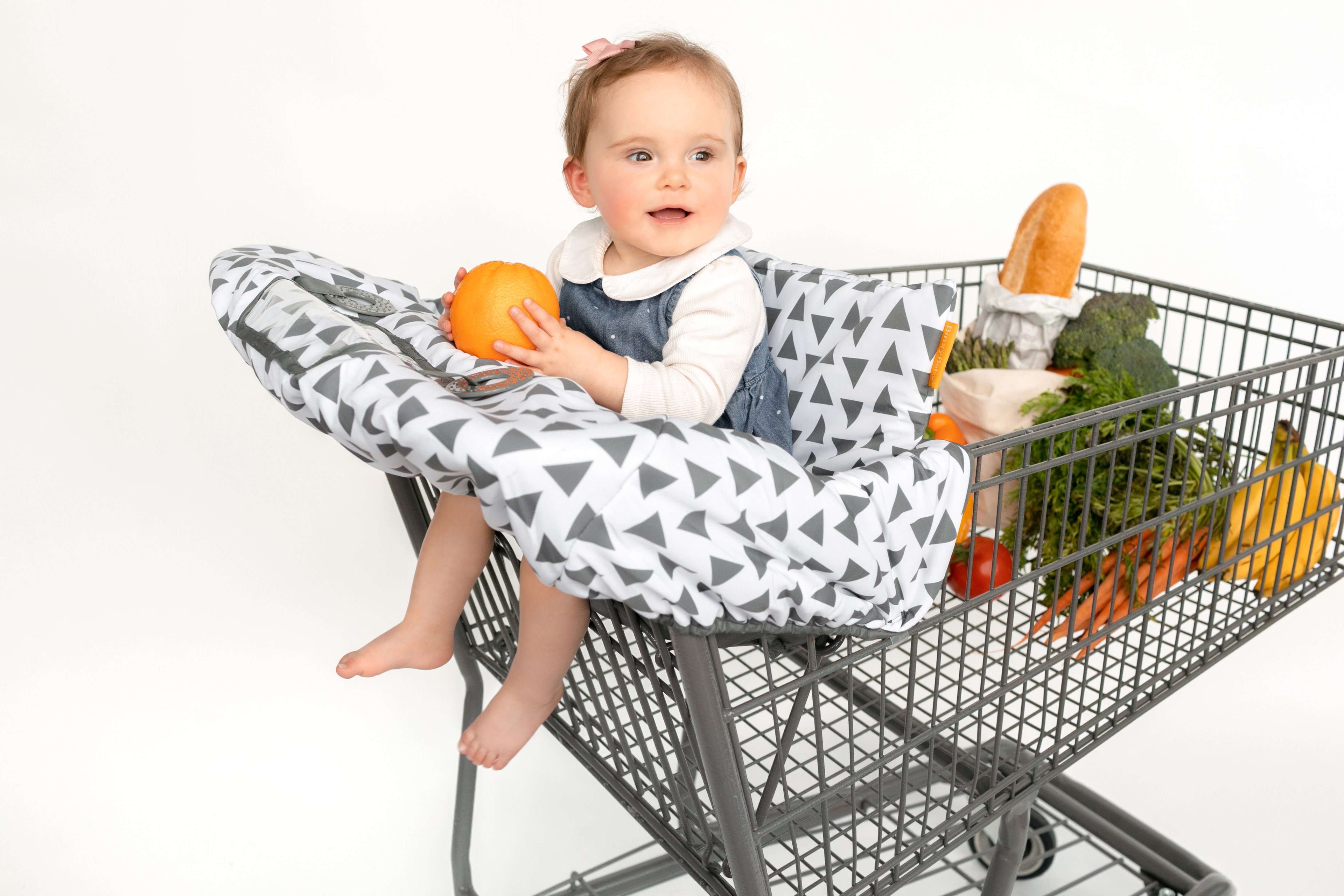 Baby Shopping Cart Cover | Triangles
