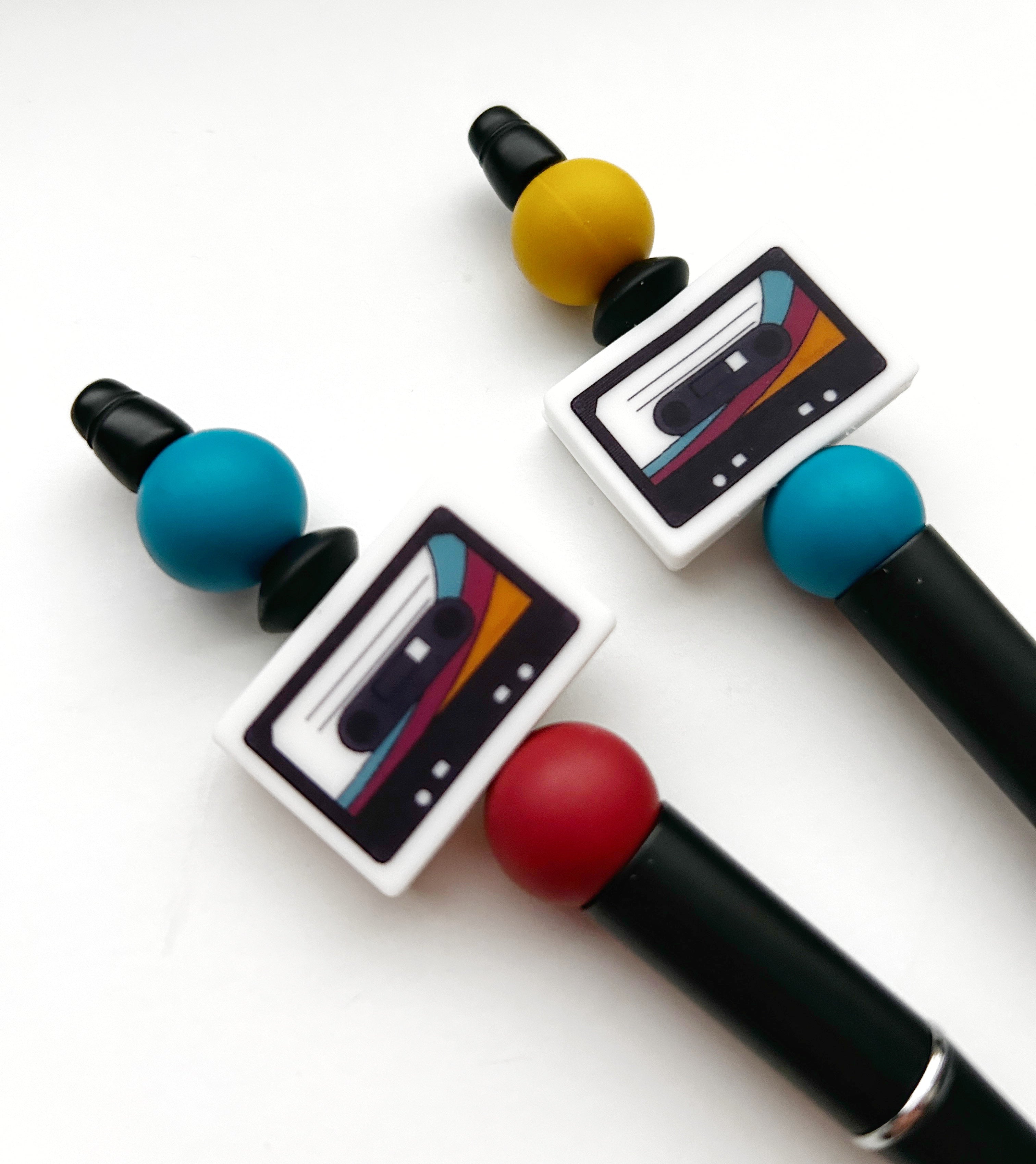 Beaded Pen Cassette Tape: Sensory Fidget Pen for Fun and Functionality