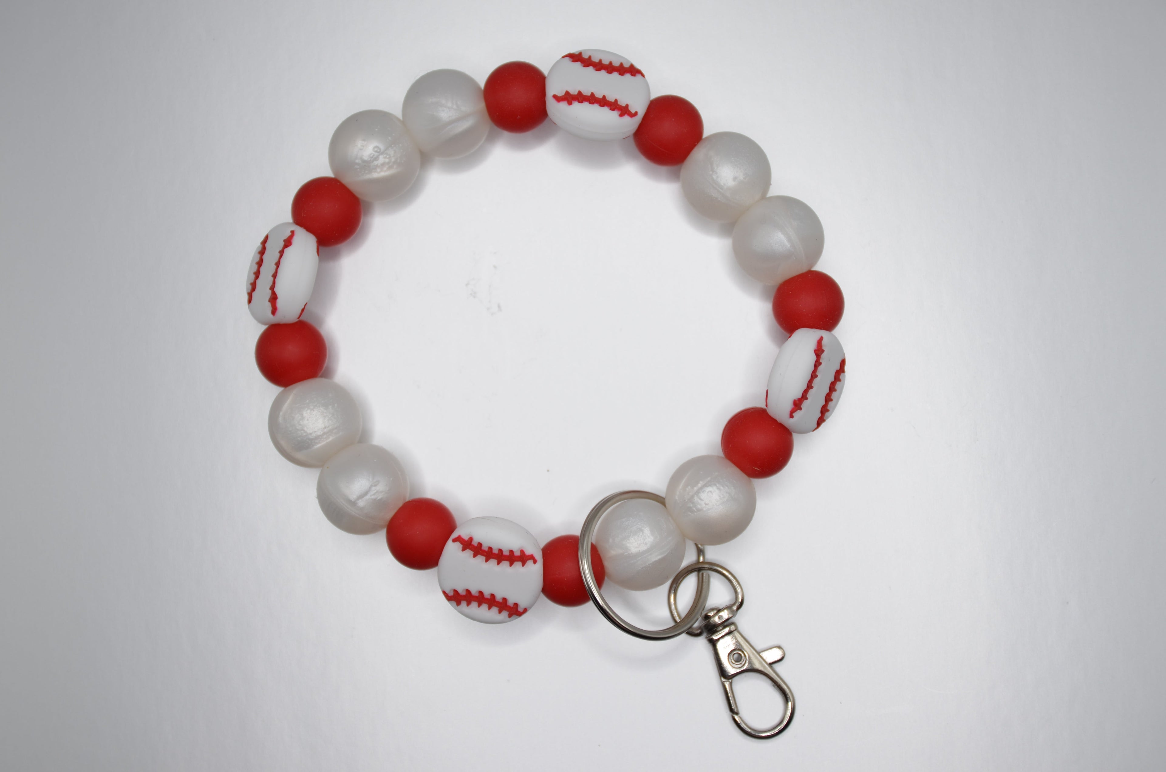 Baseball Pearl Wristlet