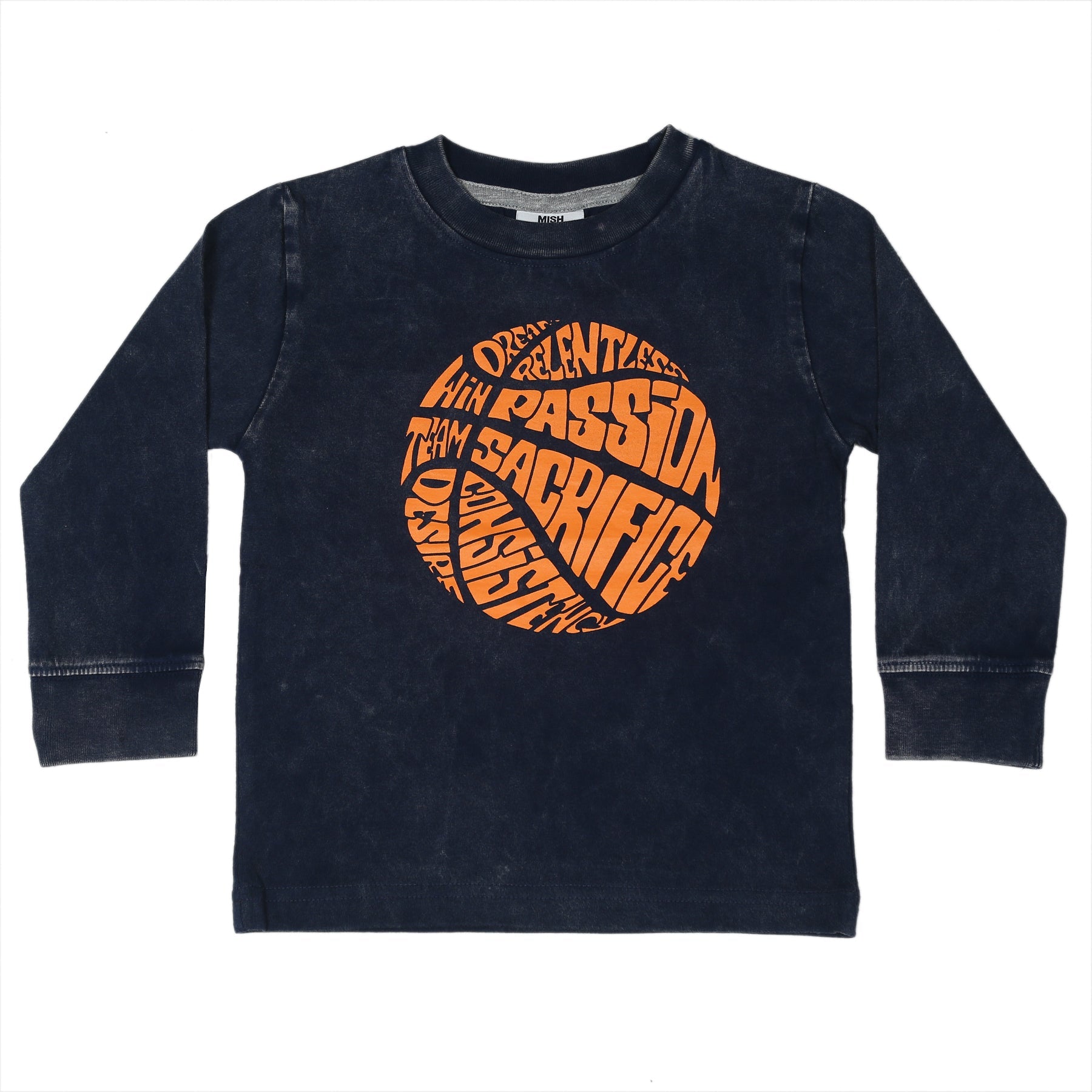 Kids Long Sleeve Enzyme Shirt - Team Spirit - Navy