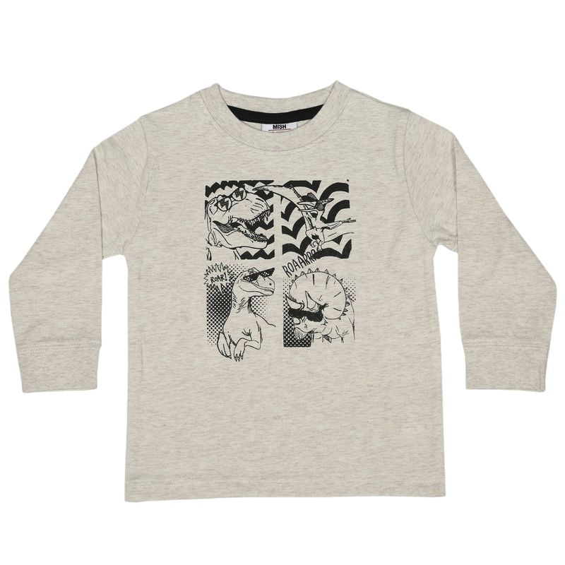 Kids Long Sleeve Shirt - Dino Comic