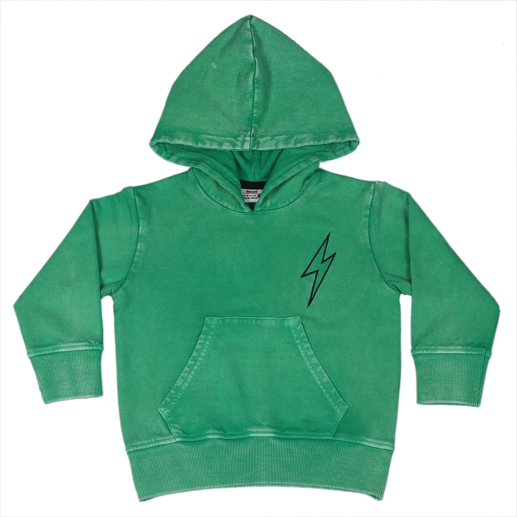 Kids Enzyme Pullover Hoodie - Bolt Bright Green