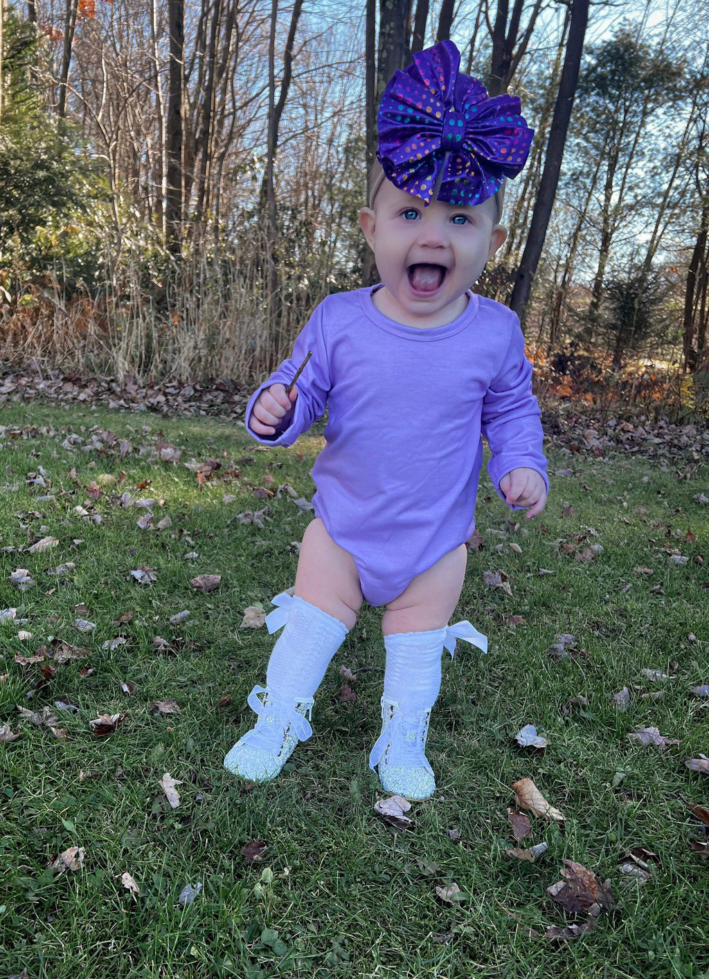 Purple long sleeve leo