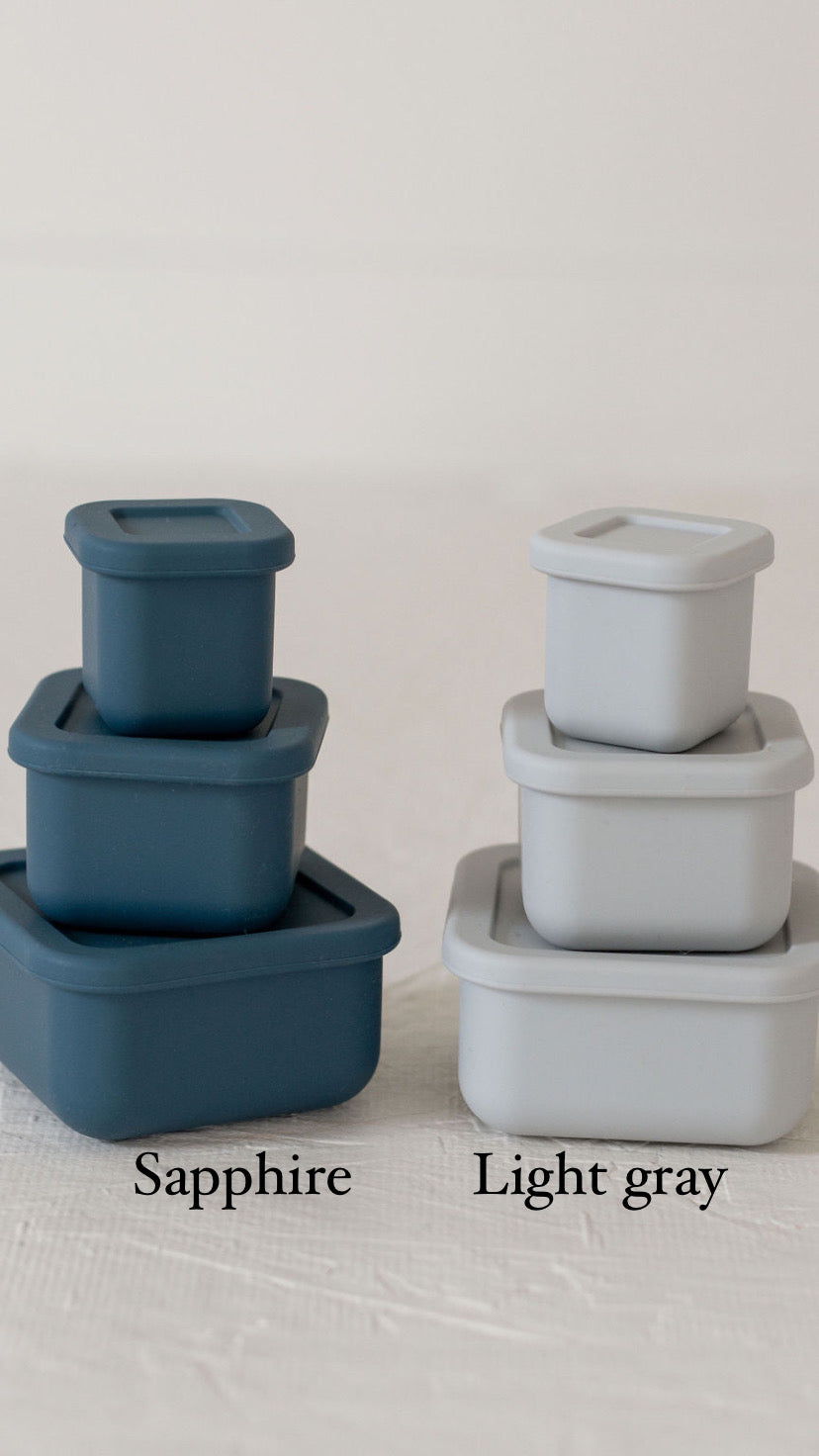 Silicone Bento box Set/set of 3