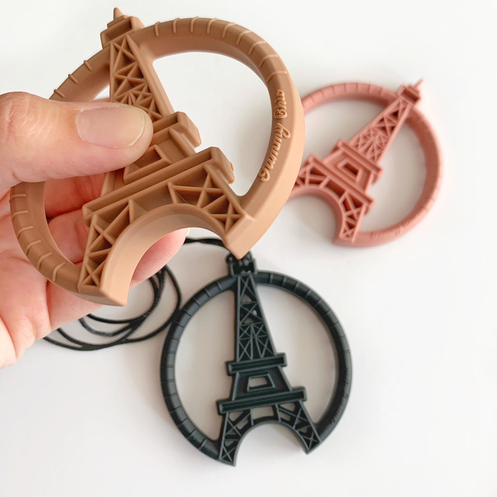 Paris Tower Sensory Chew Pendant for Kids 3+ | Gummy Chic Design