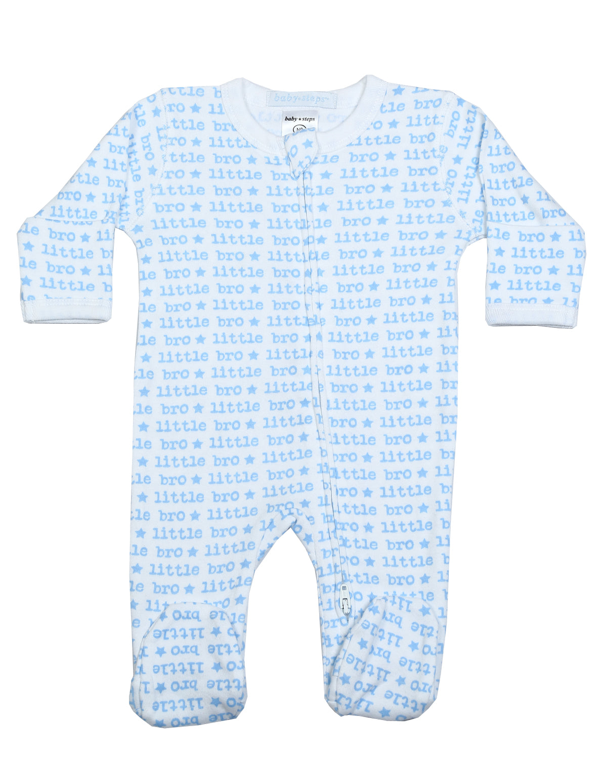 Baby Zipper Footie - Little Bro - Sibling Collection