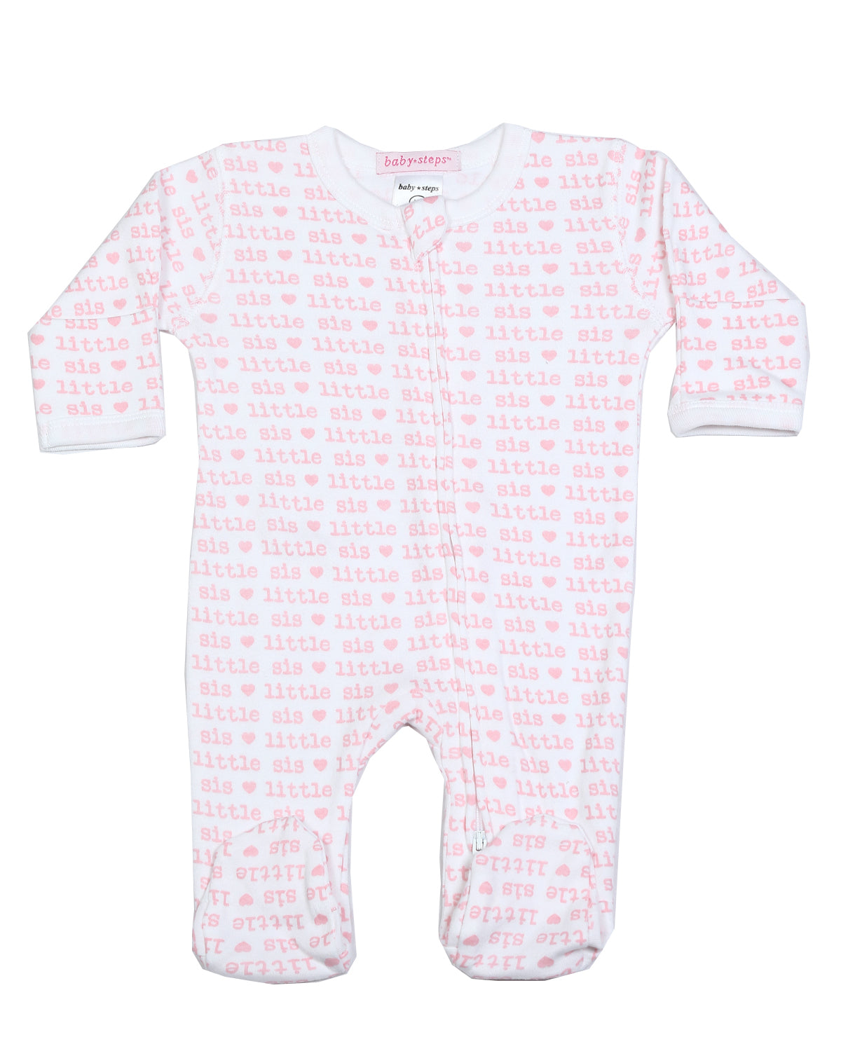 Baby Zipper Footie - Little Sis - Sibling Collection