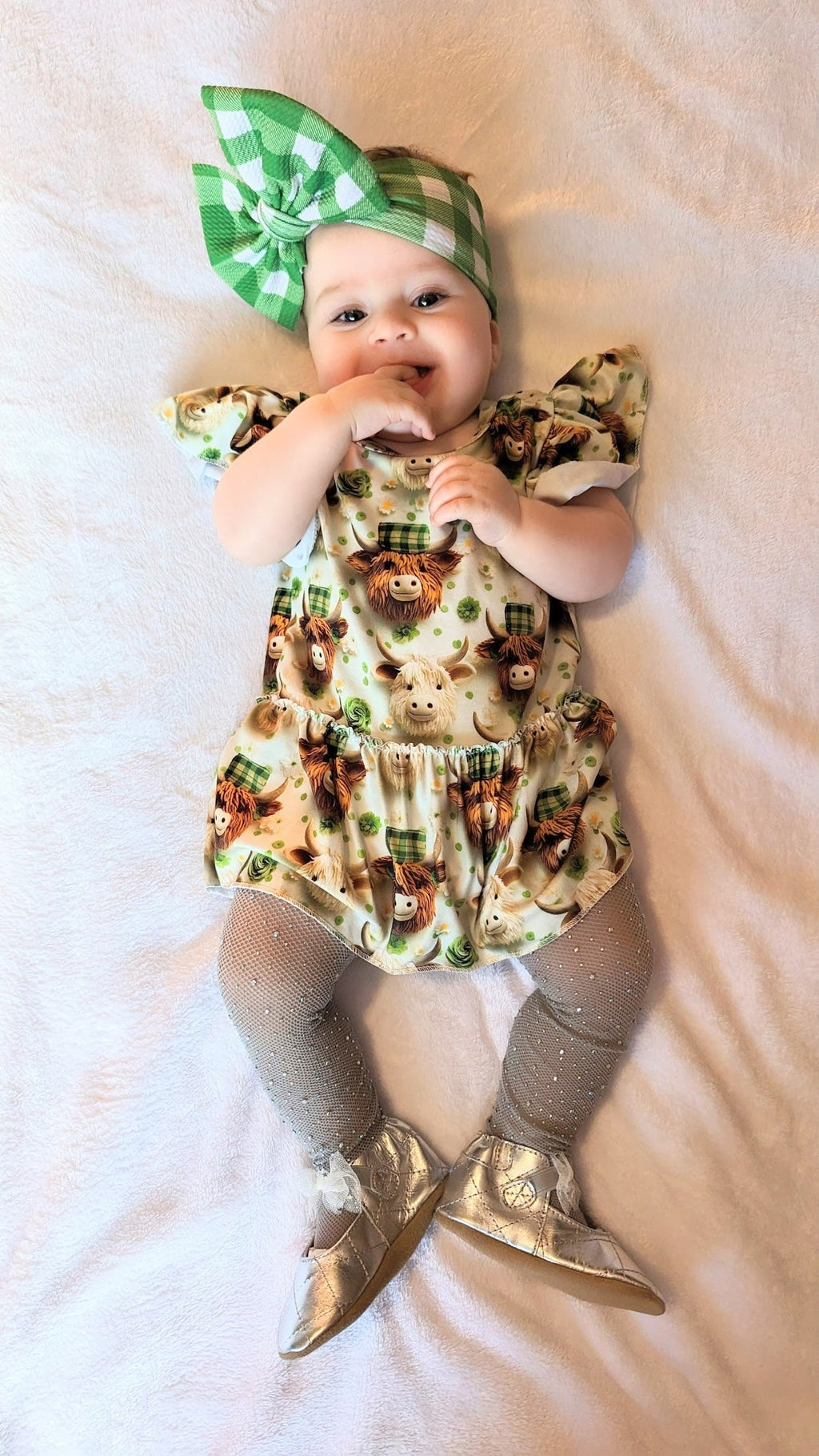 St Patrick’s highland skirted romper