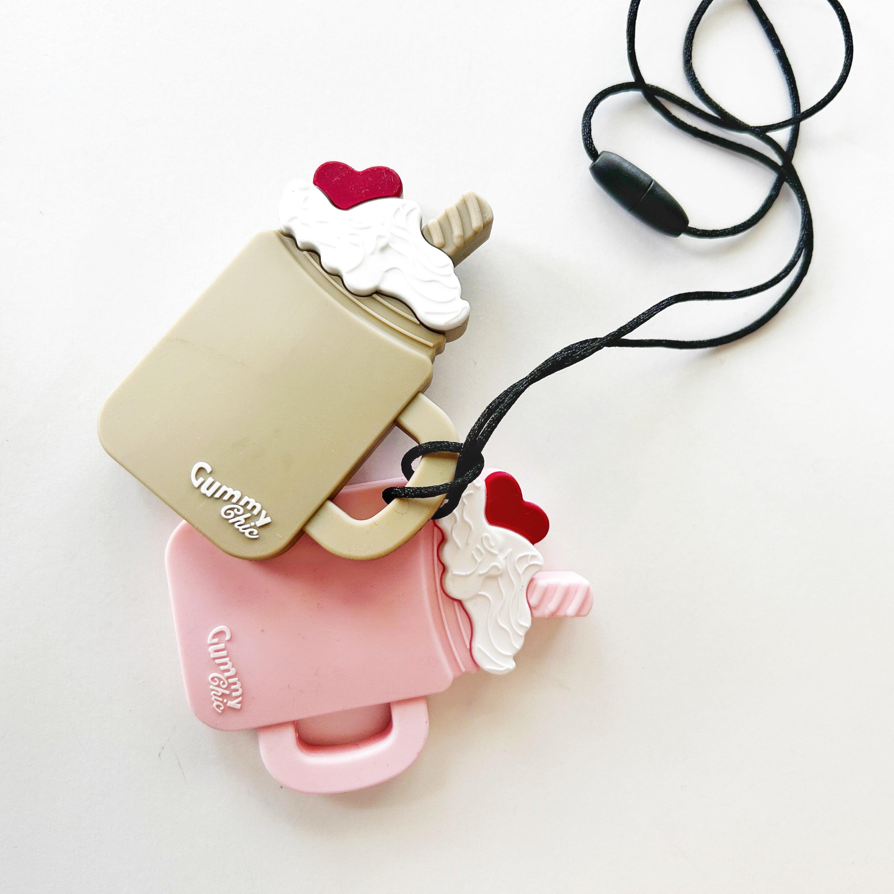 Food Grade Silicone Milkshake Sensory Pendant: Safe Chewing Fun Necklace