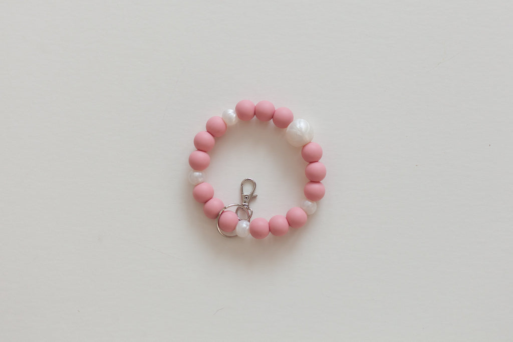 Mauve Succulent Wristlet