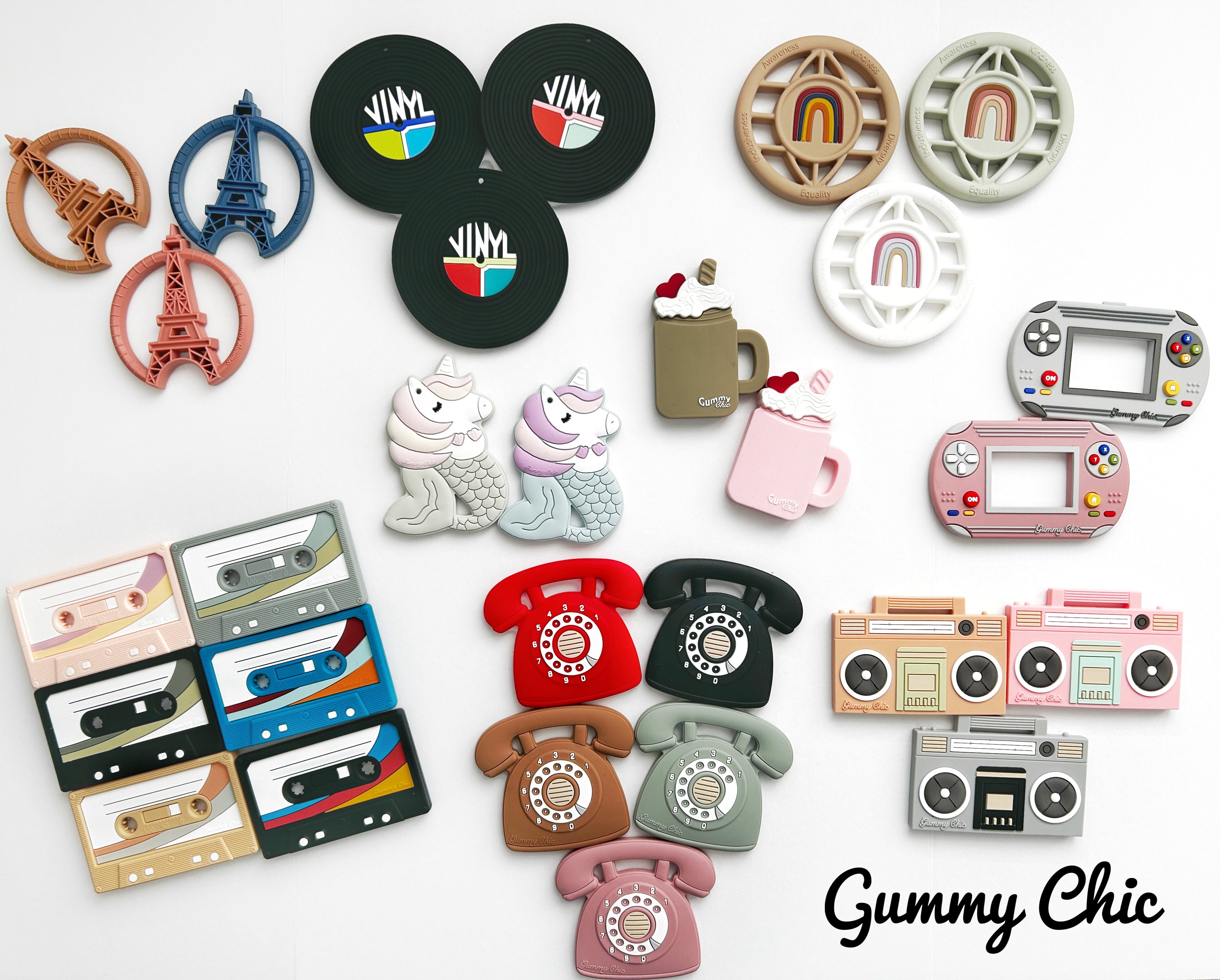 Cassette Mix Tape Teether: Retro 80s & 90s Vibes for Teething Relief