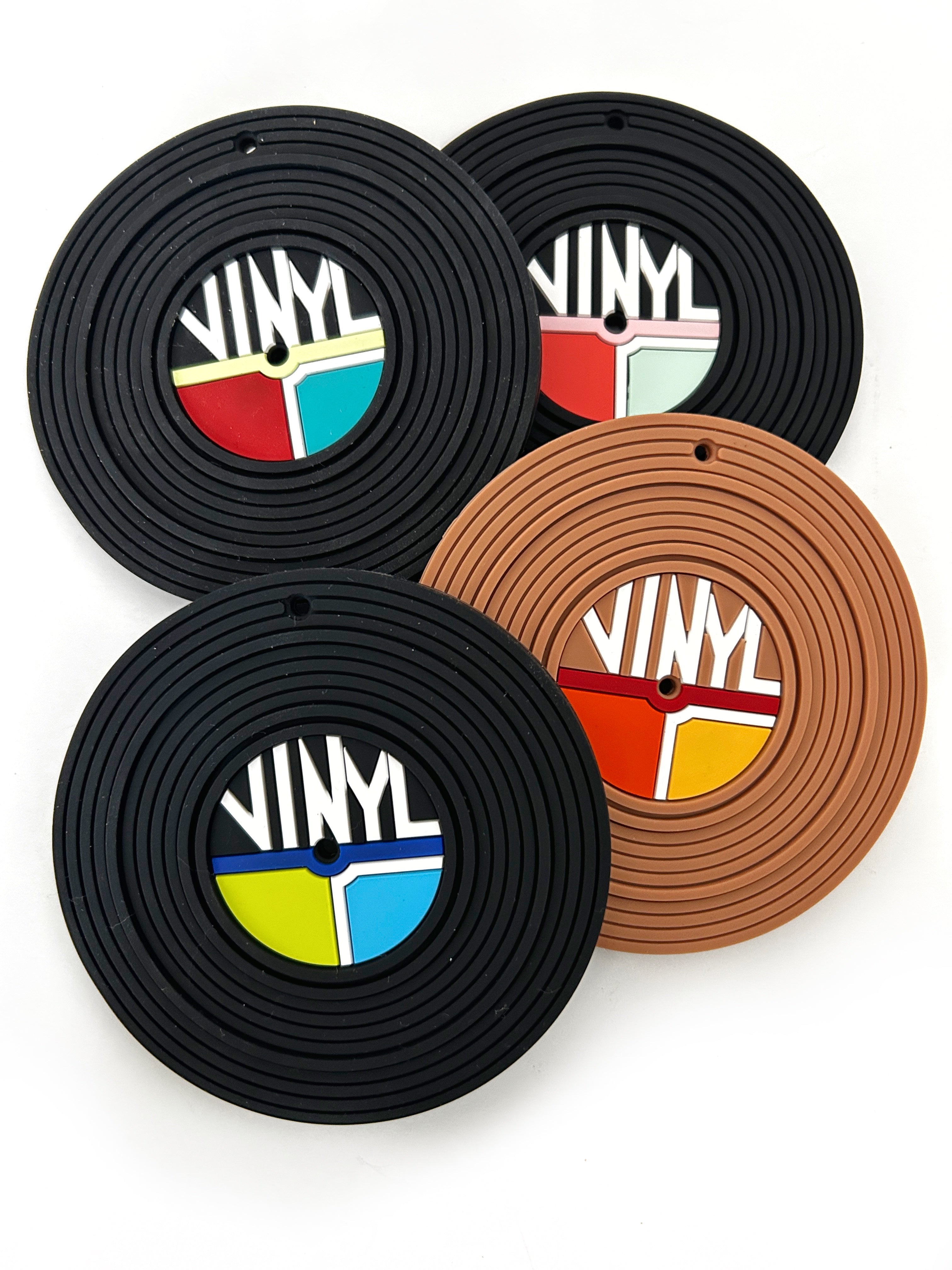 Silicone Baby Teether Toy: Vinyl Record with Clip - Gummy Chic Exclusive
