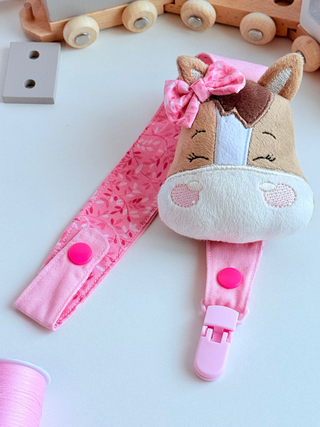 Gentle Horse Pacifier Clip