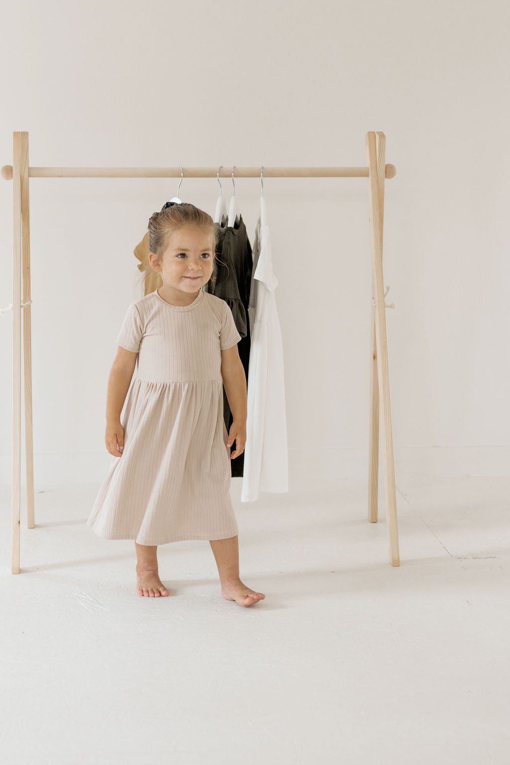 DISCOUNTED/flawed   Wooden Clothing Rack