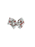 Vintage Santas Pinwheel Bow