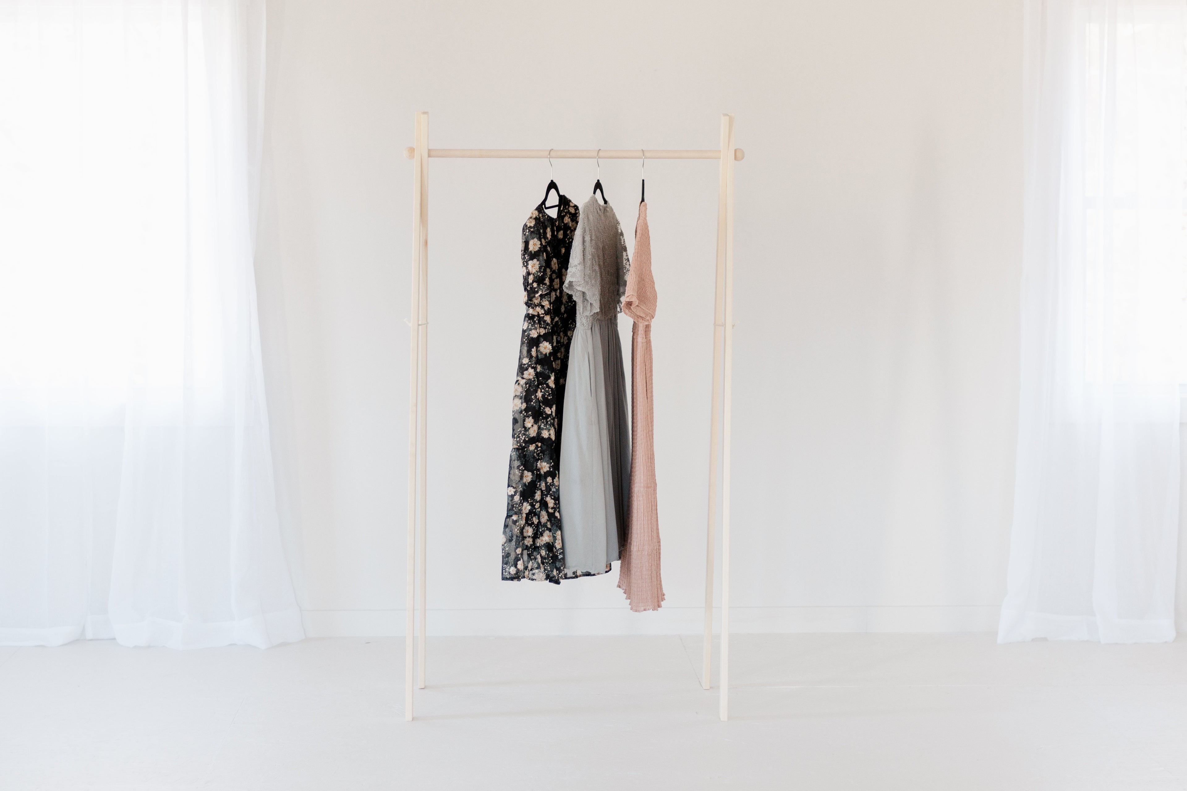 Flawed/discounted Large Wooden Clothing Rack