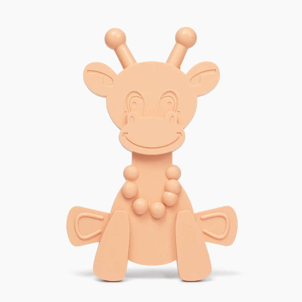 The Little Bamber - Pink - Natural Rubber & Baltic Amber Teething Toy