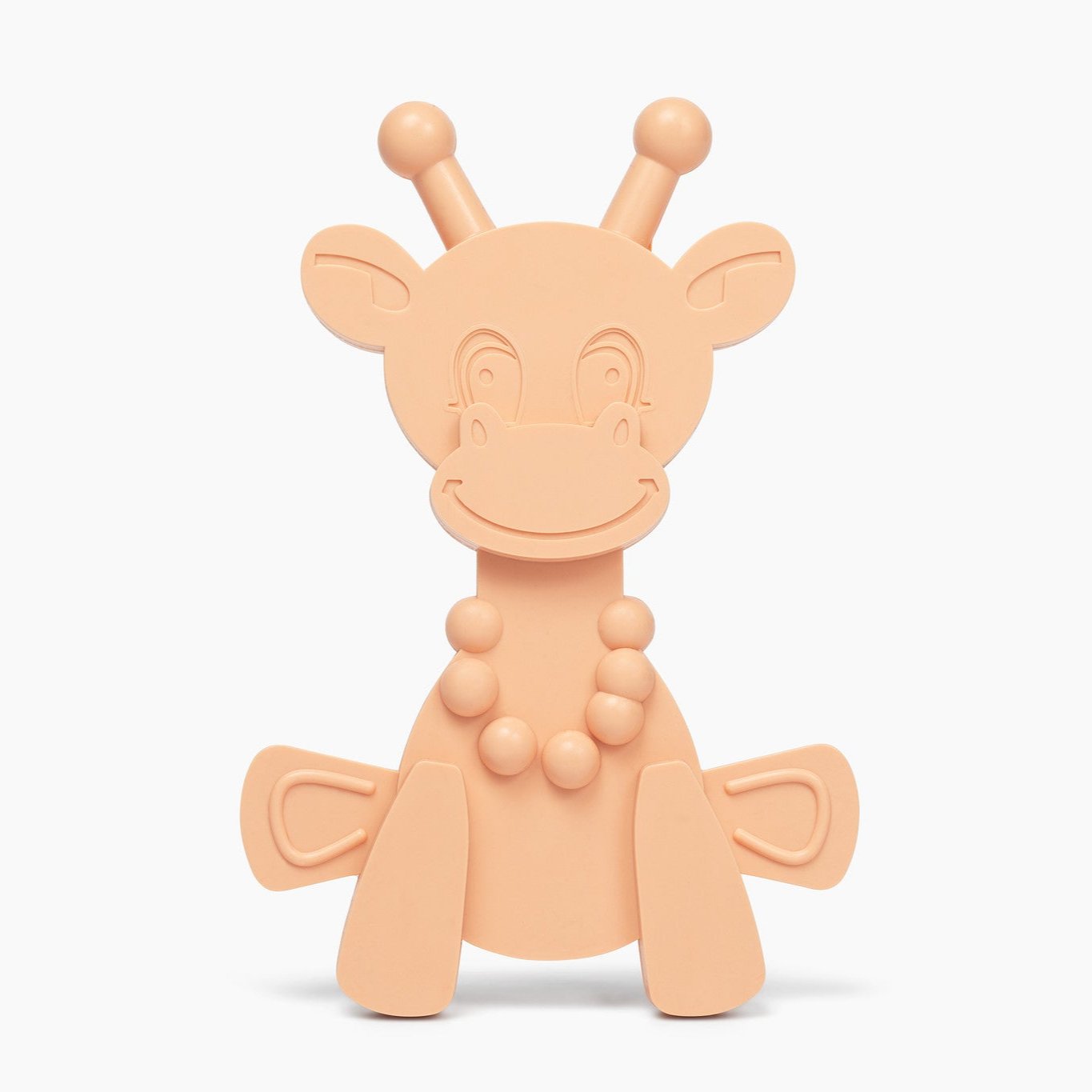 The Little Bamber - Pink - Natural Rubber & Baltic Amber Teething Toy