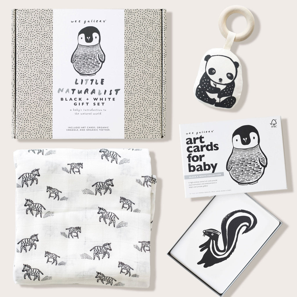Newborn Baby Gift Set - Black + White