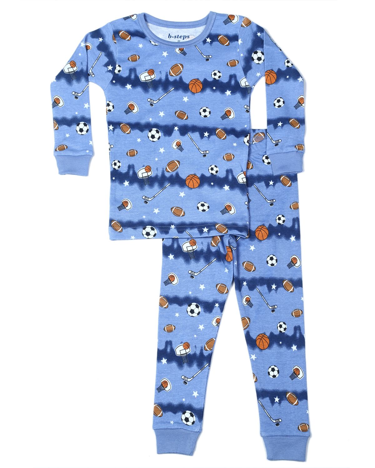 Kids Pajamas - Tie Dye Stripe - Play Sports