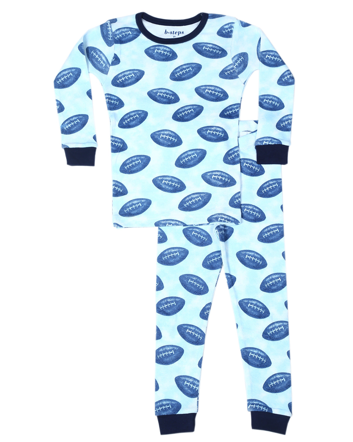 Kids Pajamas - Blue Football