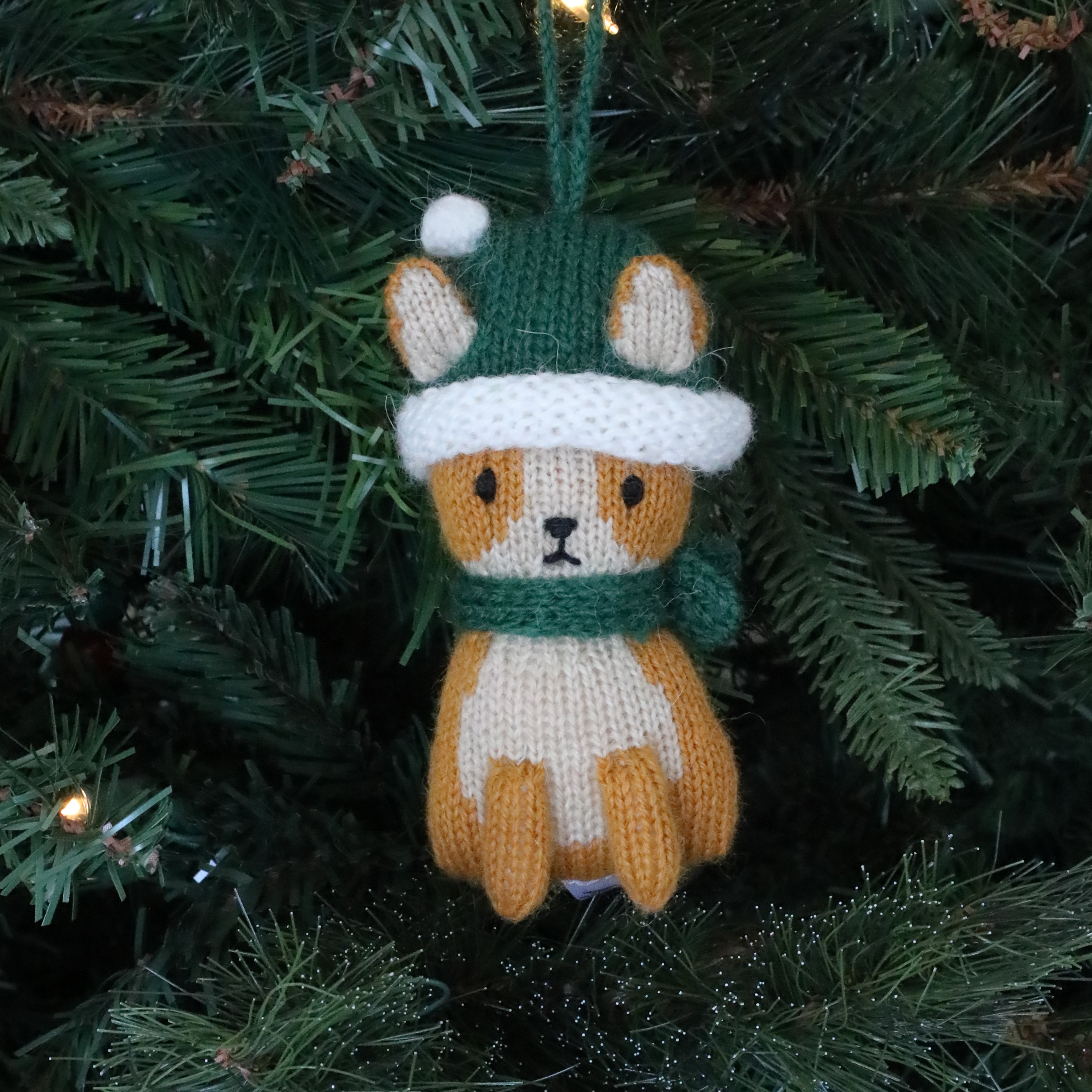 Christmas Puppy Ornaments, set of 3