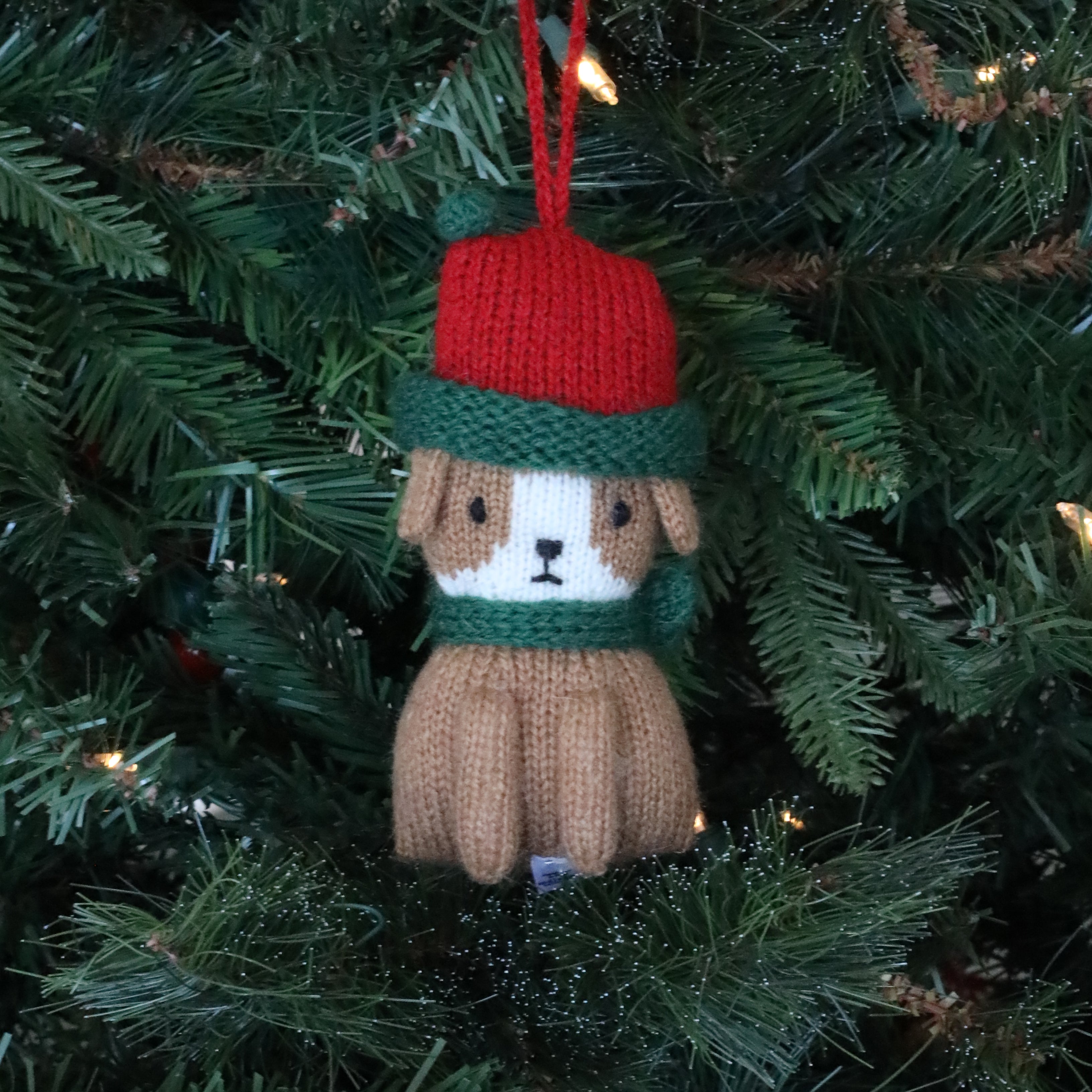 Christmas Puppy Ornaments, set of 3