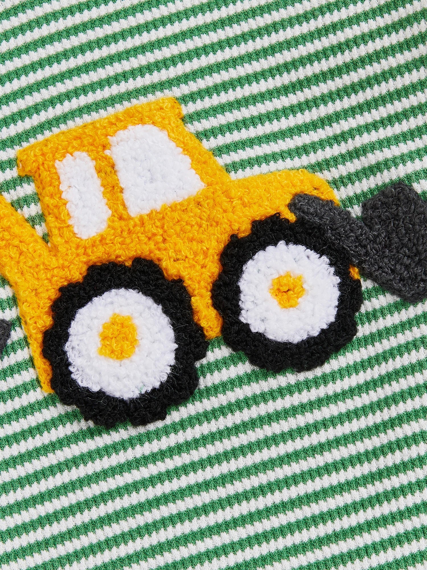 Baby Boy Fall Bubble Romper Casual Digger Tractor Embroidery Striped Long Sleeve Jumpsuit Infant Cute Outfit