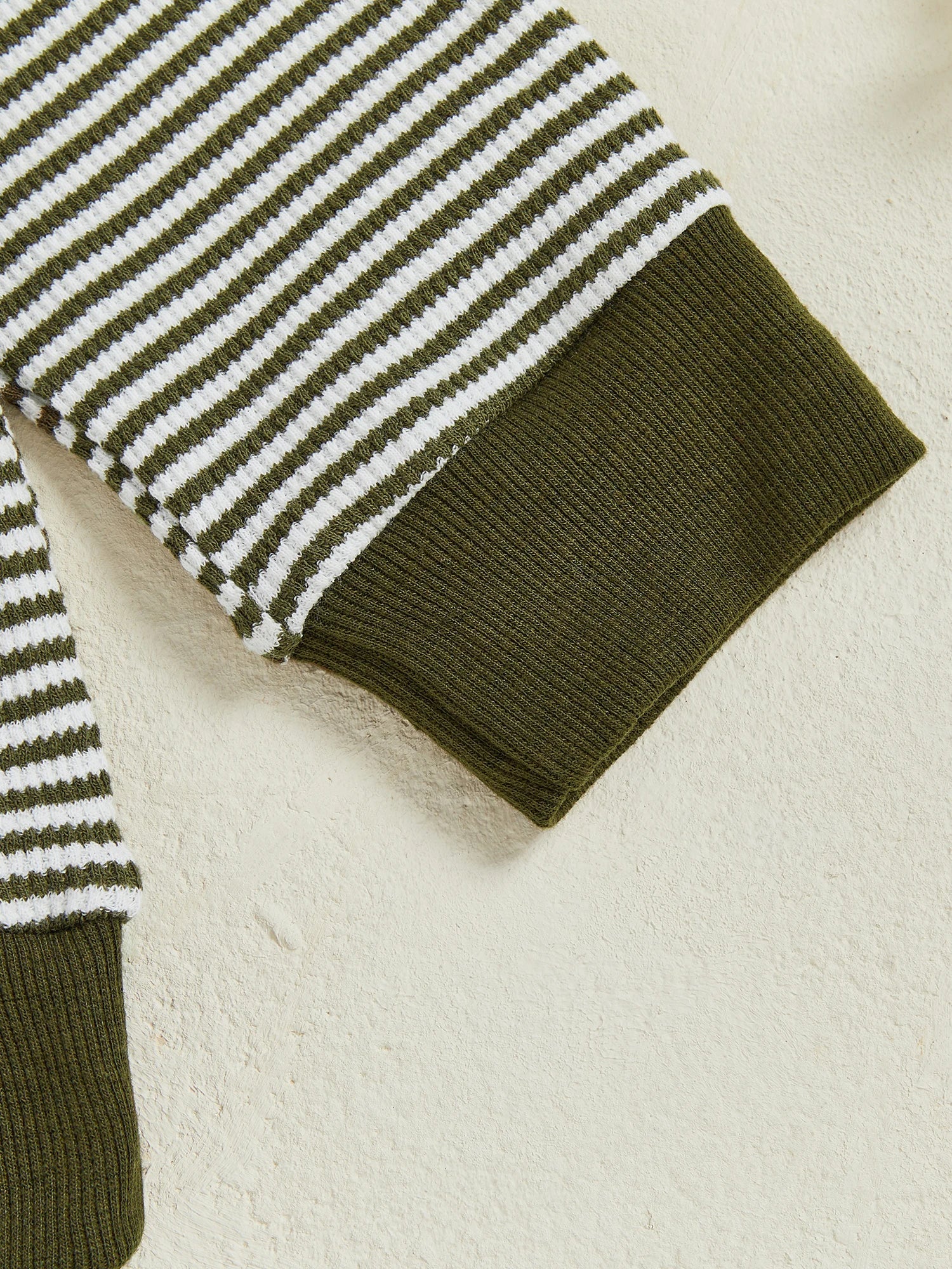 Baby Toddler Boys 2Pcs Long Sleeve Embroidery Duck Top with Striped Pants Infant Clothes Set