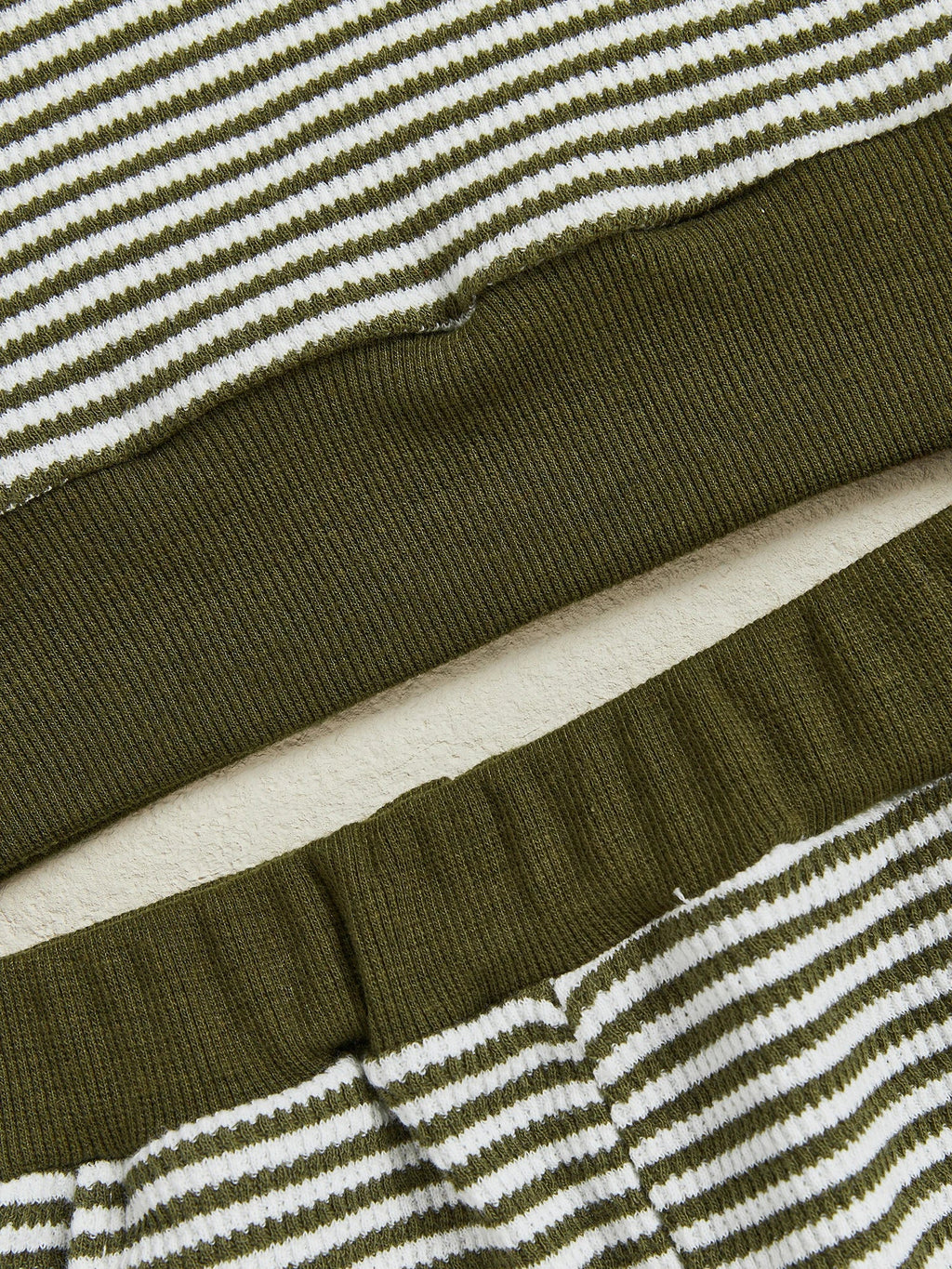 Baby Toddler Boys 2Pcs Long Sleeve Embroidery Duck Top with Striped Pants Infant Clothes Set