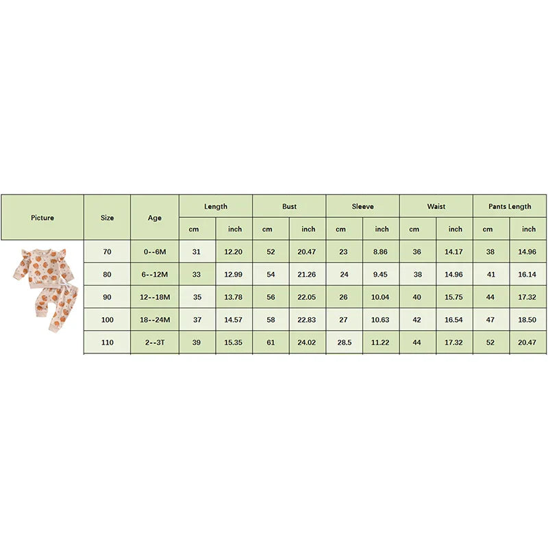 Baby Toddler Girl 2Pcs Halloween Outfit Pumpkin Print Long Sleeve Top with Elastic Waist Pants Set