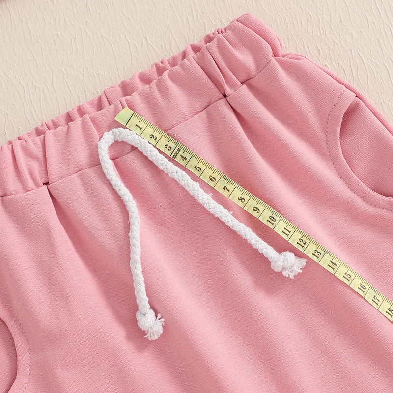 Baby Toddler Girls 2Pcs Daddy's Bestie Outfit Letter Print Long Sleeve Crewneck Top with Solid Pants Jogger Set