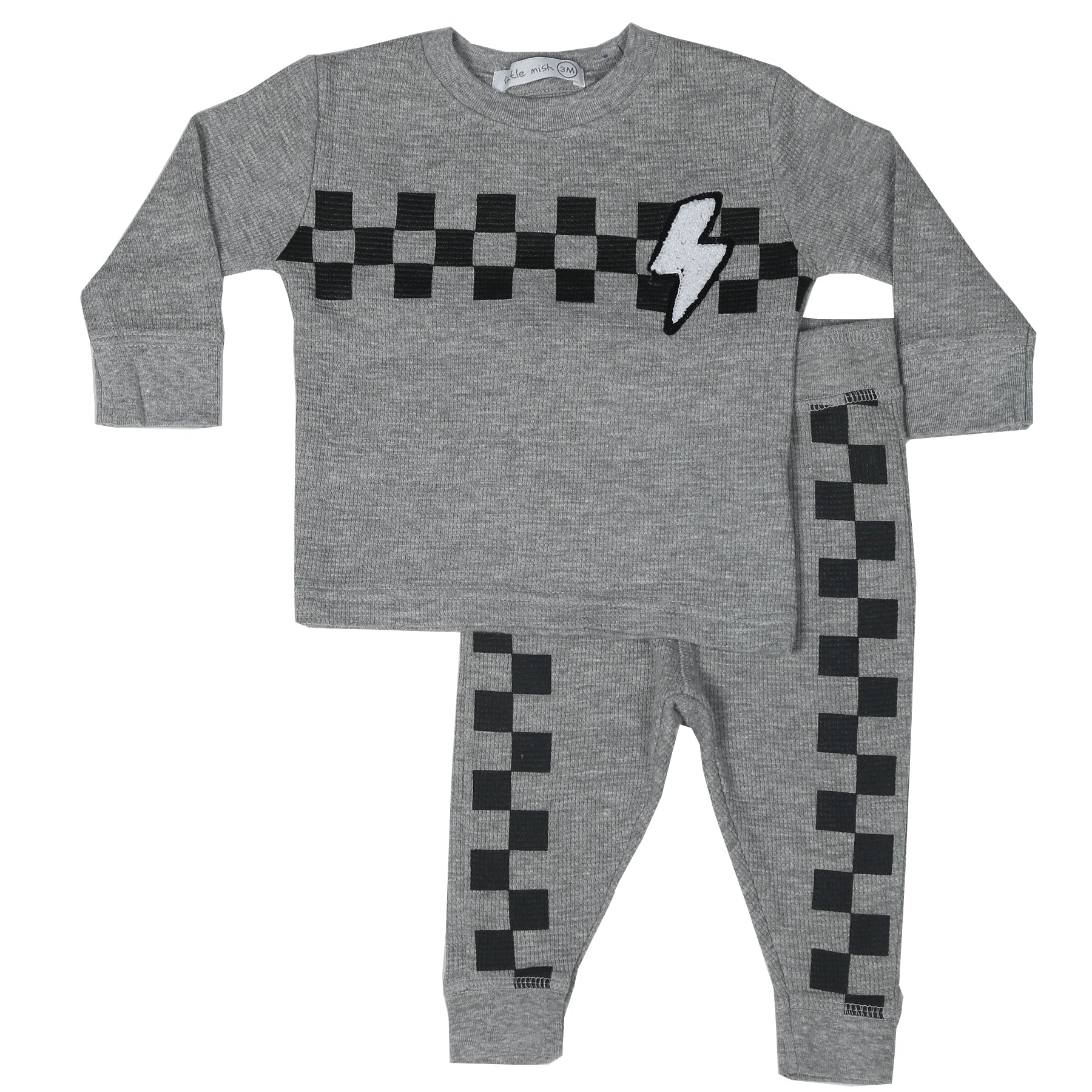Baby Thermal Shirt and Pants Set - Bolt Patch